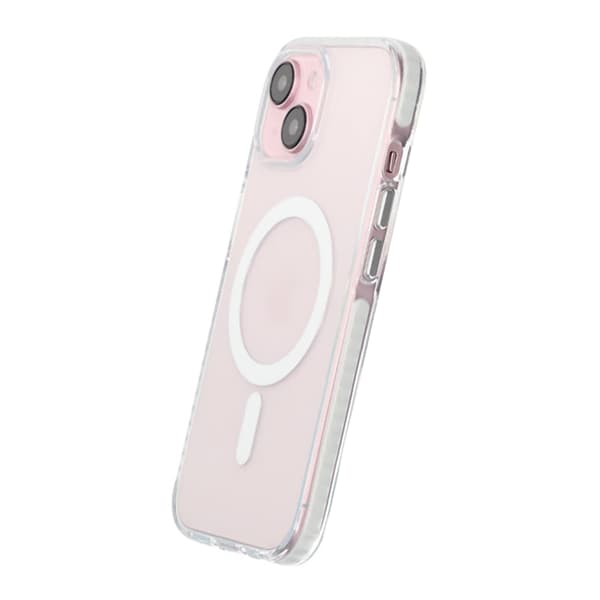 iPhone 15 Mobilskal Magnet Dubbelskydd - Vit Vit