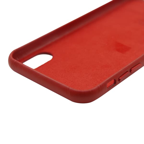 Leather case for iPhone X and XS - Red Röd