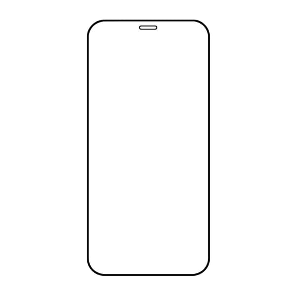 Screen Protector iPhone 12/12 Pro - 2.5D High Aluminum Tempered Glass RV- Bulk with frame -20 pcs