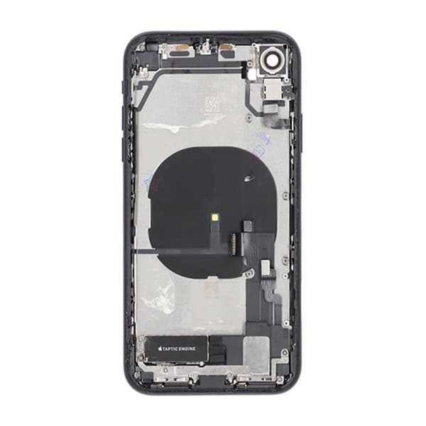 iPhone XR Baksida med Komplett Ram - Svart Svart