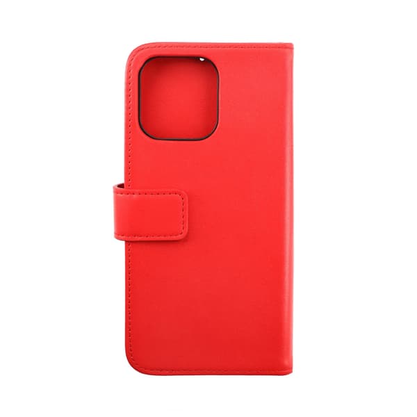 iPhone 14 Pro Max Plånboksfodral Läder Rvelon - Röd Röd