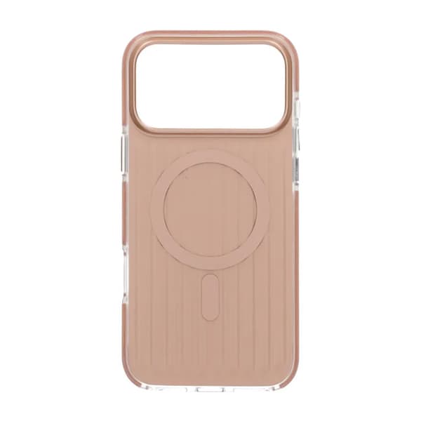 Corrugated Magsafe Mobile Case for iPhone 17 Pro Max - Gold Guld