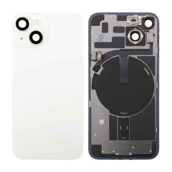 iPhone 14 Baksida Glas Komplett - Vit Vit