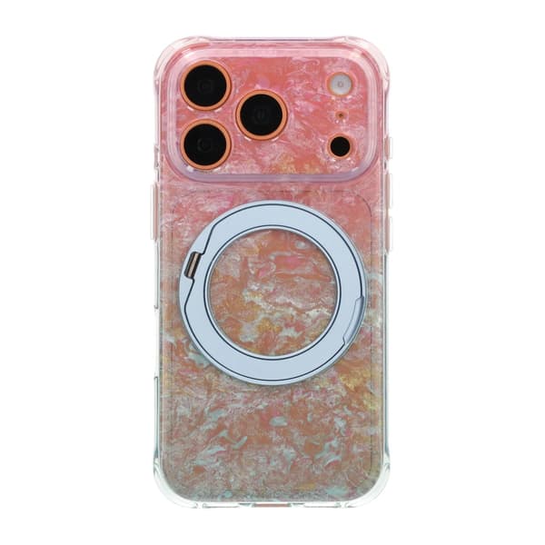 Ice Shell 360° Rotatable Magnetic Kickstand Phone Case - iPhone 17 Pro/18 Pro Blue Blå