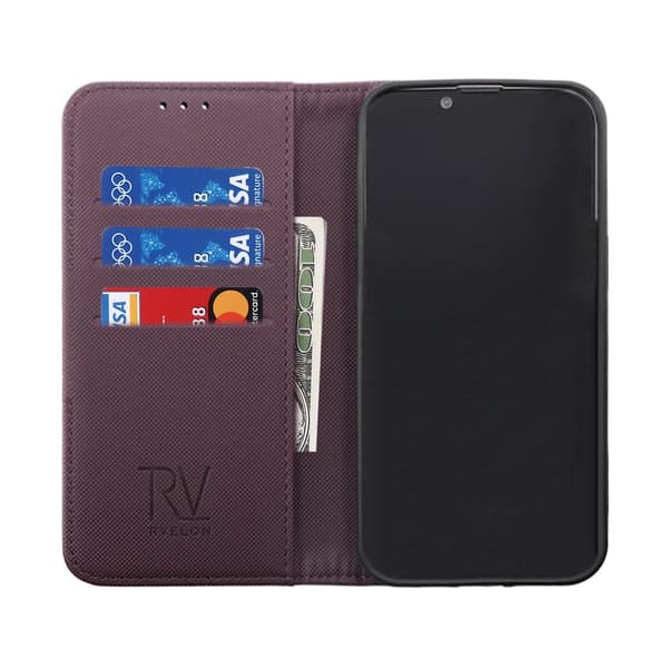 iPhone 14 Plånboksfodral Extra Kortfack Rvelon - Lila Lila
