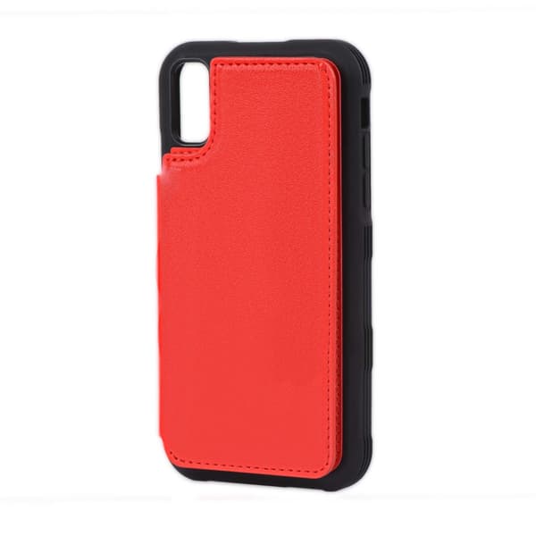 Shockproof Case Card Slot G-SP iPhone XR - Red Röd