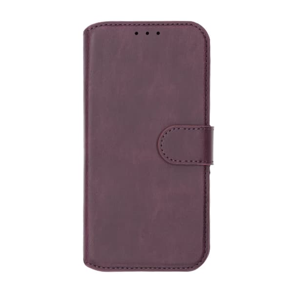 RV Magnetic Wallet Case-iPhone 13/14- Dark Cherry Lila