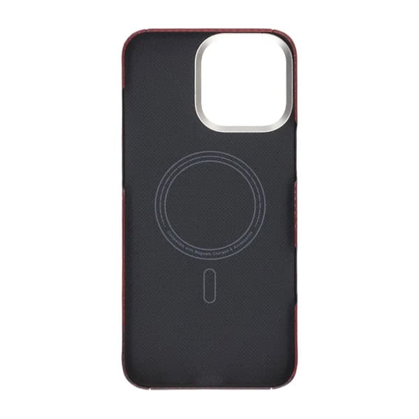Kevlar Woven Magnetic Case - iPhone 16 Pro Max River Red Röd