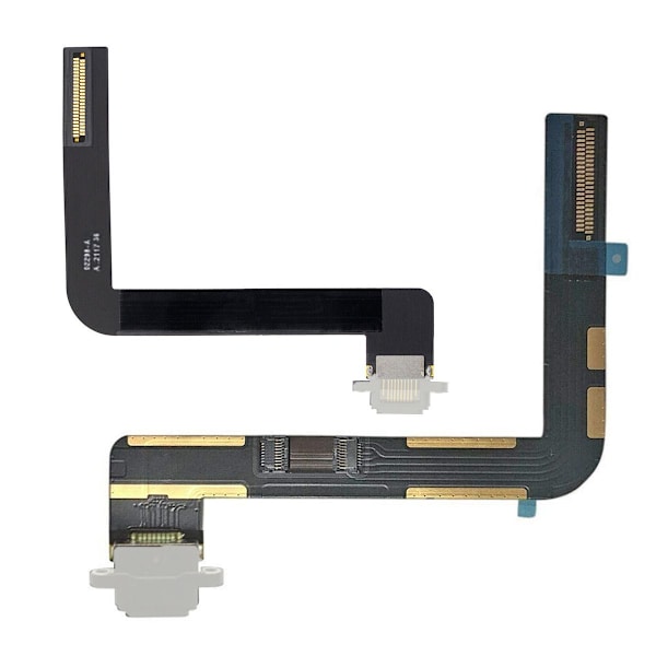 iPad 9 2021 Laddkontakt Flexkabel - Vit Vit