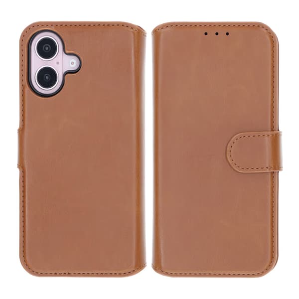 iPhone 16 Wallet Case Magnet Rvelon - Brown