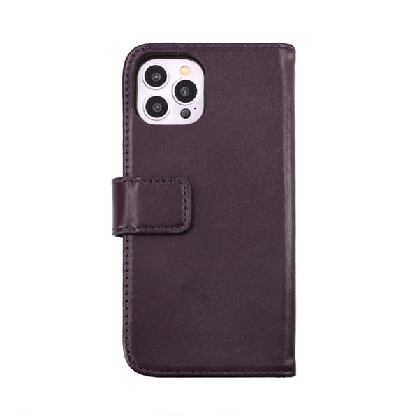 iPhone 14 Pro Max Plånboksfodral Läder Rvelon - Lila Lila
