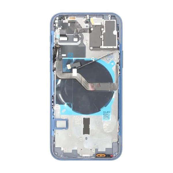 iPhone 12 Baksida med Komplett Ram OEM - Blå Blå