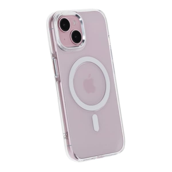 iPhone 15 TPU Mobile Case with Magnet Rvelon - Transparent Transparent