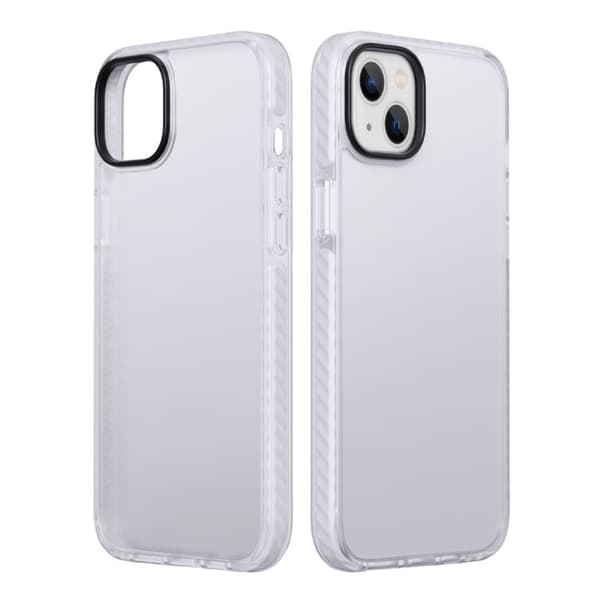 iPhone 15 Plus Shockproof TPU Phone Case - White Vit