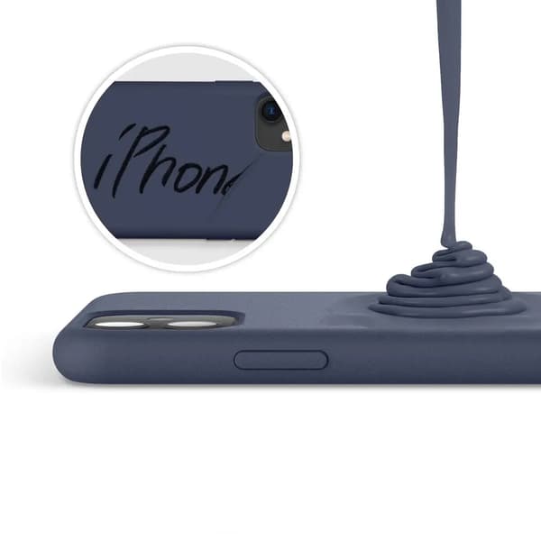 iPhone 11 Case - Silicone Rvelon Blue Blå