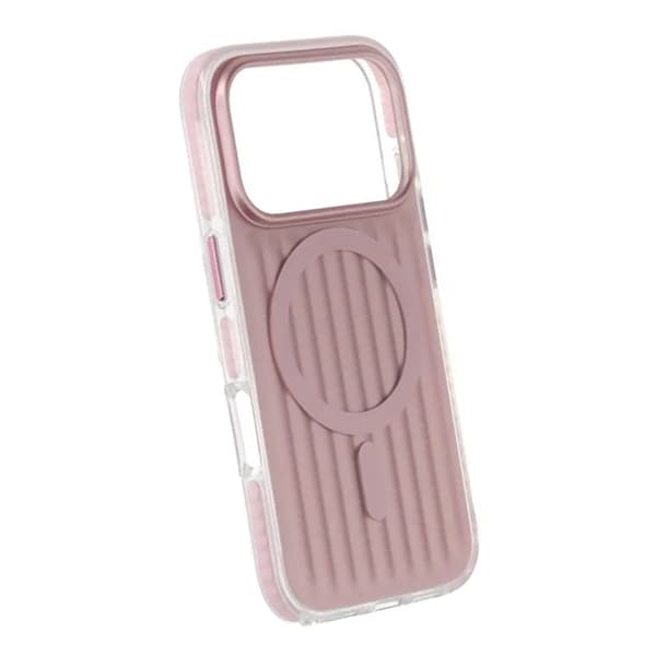 Corrugated Magsafe Mobile Case for iPhone 17 Pro - Pink Rosa