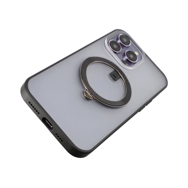 iPhone 14 Pro Case with MagSafe Stand Rvelon - Black Svart