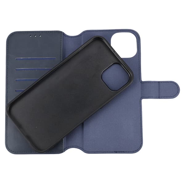 iPhone 15 Plus Plånboksfodral Magnet Rvelon - Blå Blå