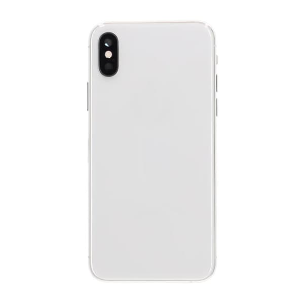 iPhone XS Baksida med Komplett Ram Premium - Silver Silver