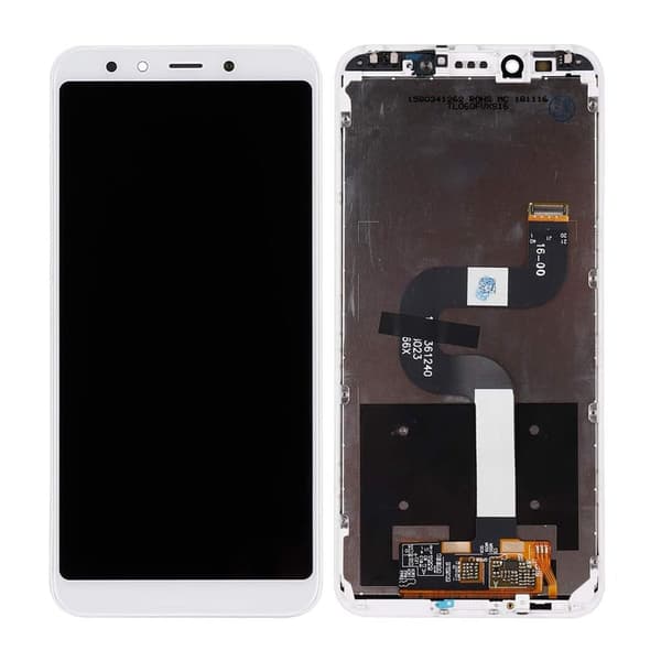 Xiaomi Mi A2 Skärm med LCD Display - Vit Vit
