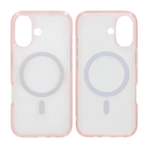 TPU Magsafe Mobile Case for iPhone 17 - Pink Transparent Transparent