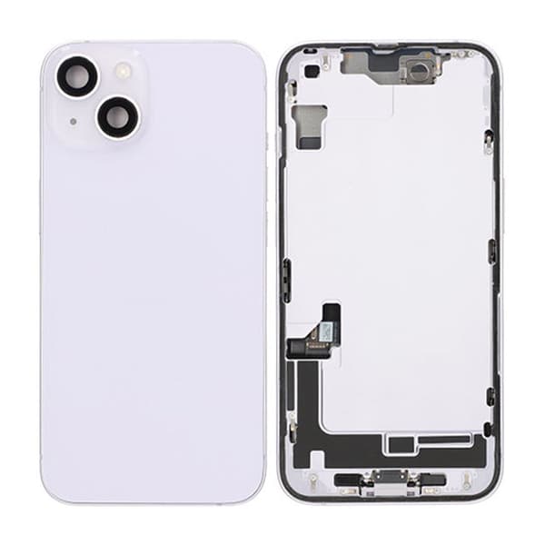 iPhone 14 Baksida med Komplett Ram - Lila Lila