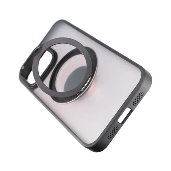 iPhone 15 Pro Case with MagSafe Stand Rvelon - Black Svart