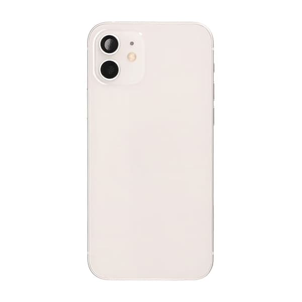 iPhone 12 Baksida med Komplett Ram OEM - Vit Vit