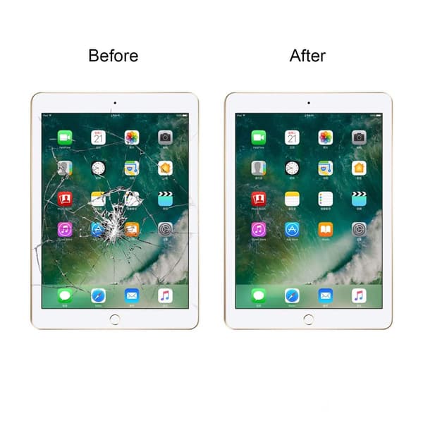 iPad 9 10.2 2021 Glas med Touchskärm OEM - Vit Vit