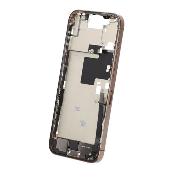 Mittenram med smådelar för iPhone 16 Pro Max - Sandfärgad Tit...