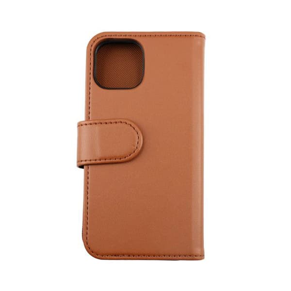 iPhone 13 Mini Wallet Case Magnet Rvelon - Gold Brown Brun