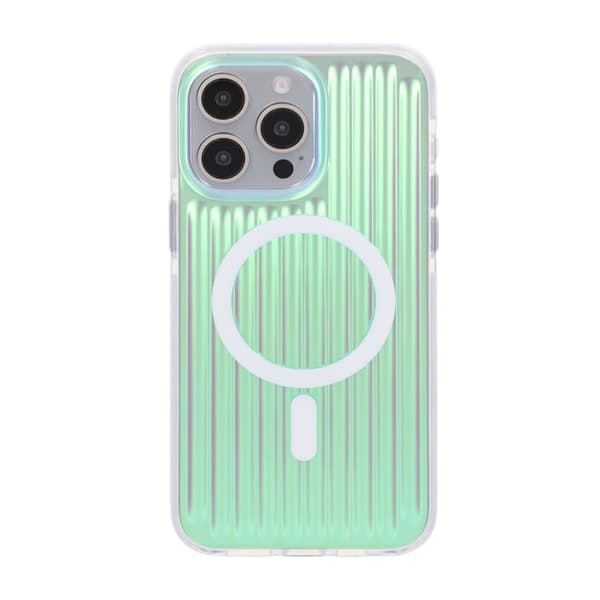 Model reflect color Magnetic Case For iPhone 14 Pro Max Green Grön