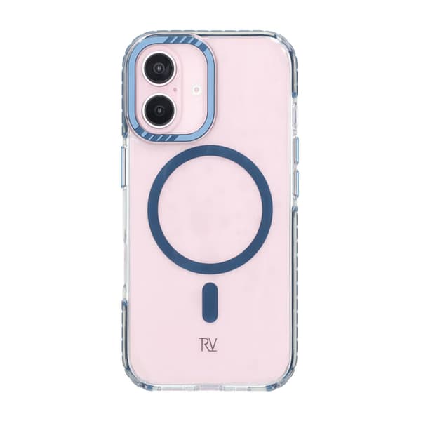 iPhone 16 Rvelon Mobile Case Magnet Reinforced - Blue Blå