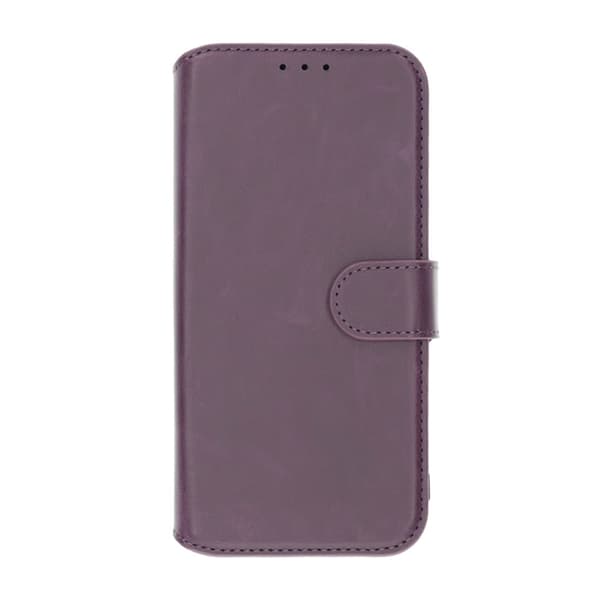 RV Magnetic Wallet Case iPhone 16 Pro Max Dark Cherry Lila
