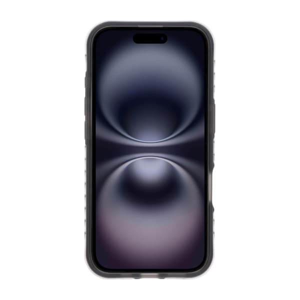 Matt Mobilskal med ringstativ för iPhone 16 - Svart Svart