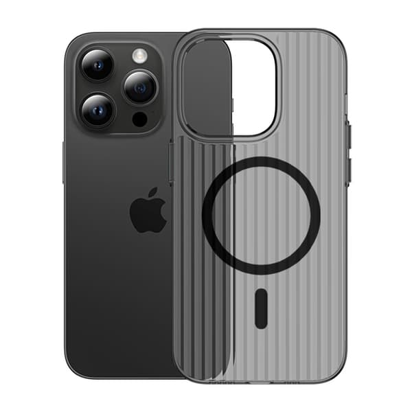 iPhone 13 Pro Mobile Case Corrugated - Black Svart