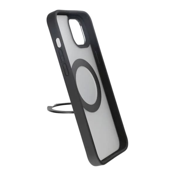 iPhone 15 Case with MagSafe Stand Rvelon - Black Svart
