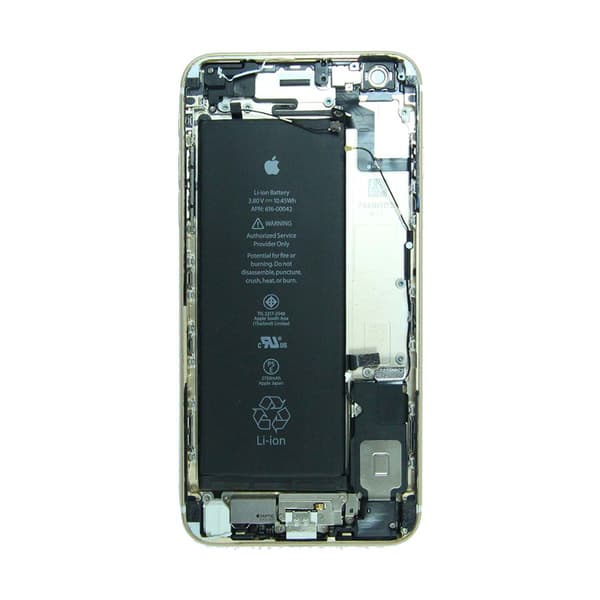 iPhone 6S Plus Baksida med Komplett Ram med Batteri - Guld (B... Guld