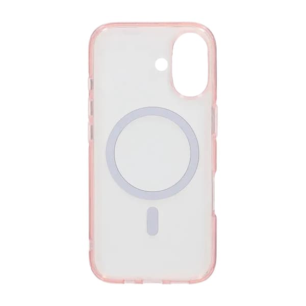 TPU Magsafe Mobile Case for iPhone 17 - Pink Transparent Transparent