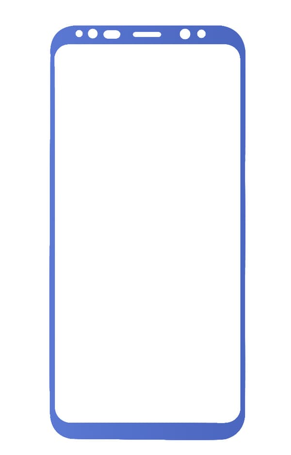 Screen Protector Samsung S8 - Tempered Japan Glass Blue Transparent