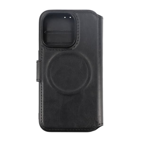 iPhone 15 Pro Wallet Case with Magsafe Rvelon - Black Svart