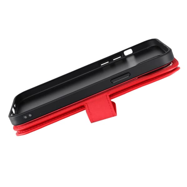 iPhone 15 Plus Wallet Case Magnet Rvelon - Red