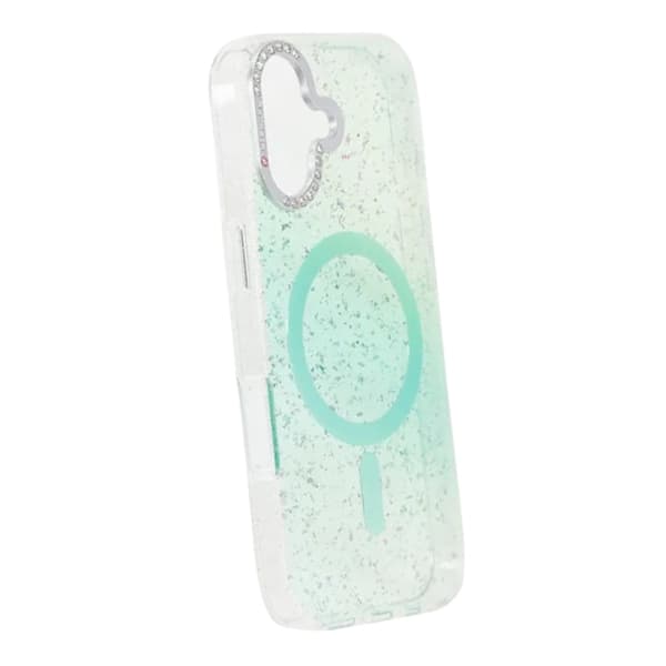 Glitter Diamond Magnetic Case - iPhone 17 Green Glitter