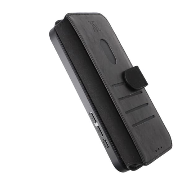 iPhone 15 Pro Max Plånboksfodral Magnet Rvelon - Svart Svart