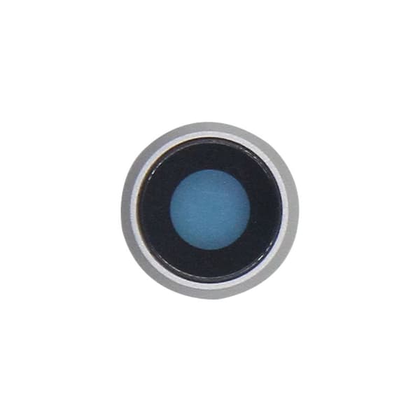 iPhone8Kameralins med Ram -Vit Vit