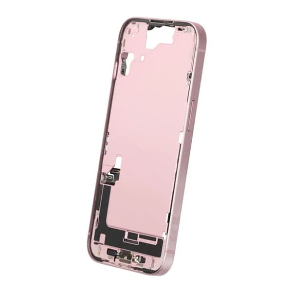 Mittenram med smådelar för iPhone 15 - Rosa OEM Rosa
