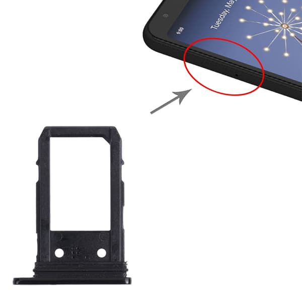 Google Pixel 3A XL Simkortshållare - Svart Svart