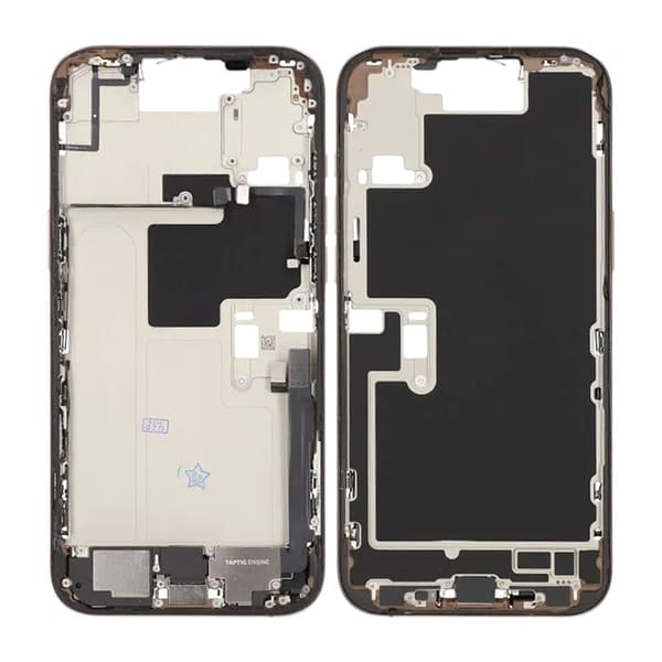 Mittenram med smådelar för iPhone 16 Pro Max - Sandfärgad Tit...