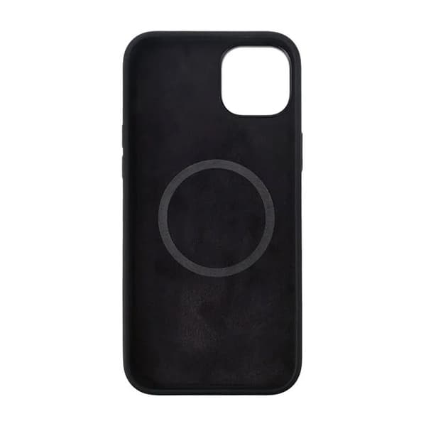 iPhone 15 Plus Silicone Case Rvelon MagSafe - Black Svart