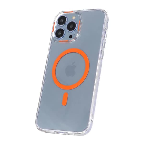 iPhone 13 Pro Shockproof Phone Case with Magsafe - Orange Orange